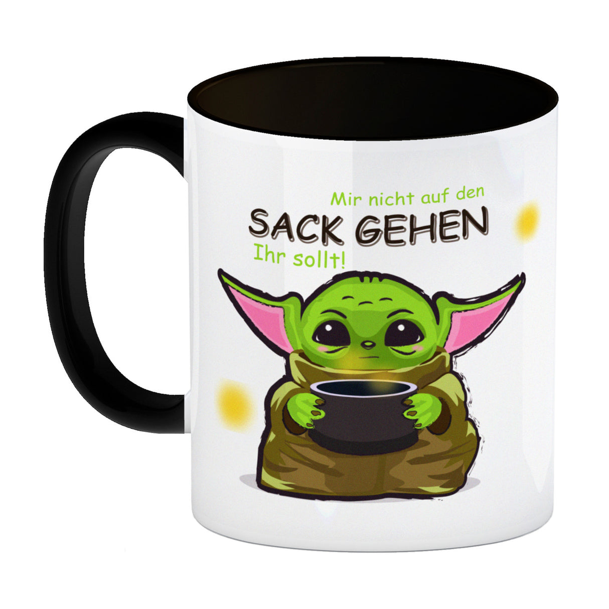 Science-Fiction Kaffeebecher mit Spruch nicht auf den Sack gehen ihr sollt