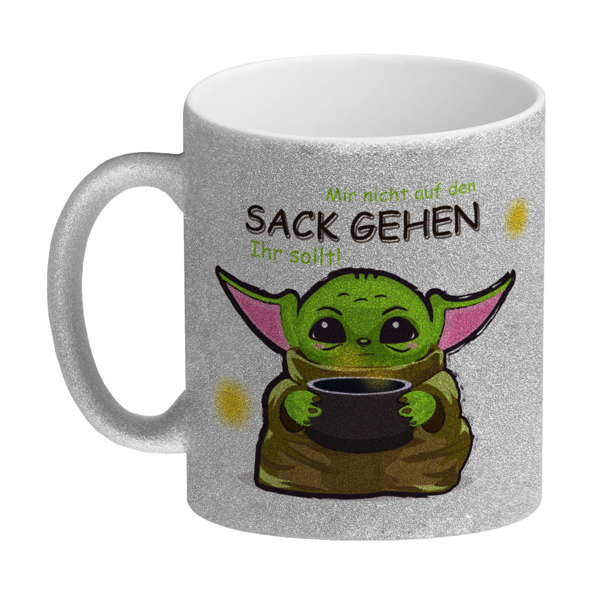 Science-Fiction Kaffeebecher mit Spruch nicht auf den Sack gehen ihr sollt