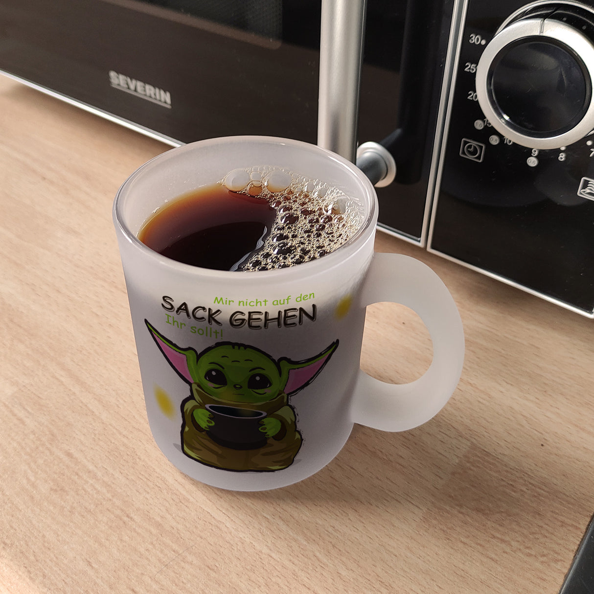 Science-Fiction Kaffeebecher mit Spruch nicht auf den Sack gehen ihr sollt