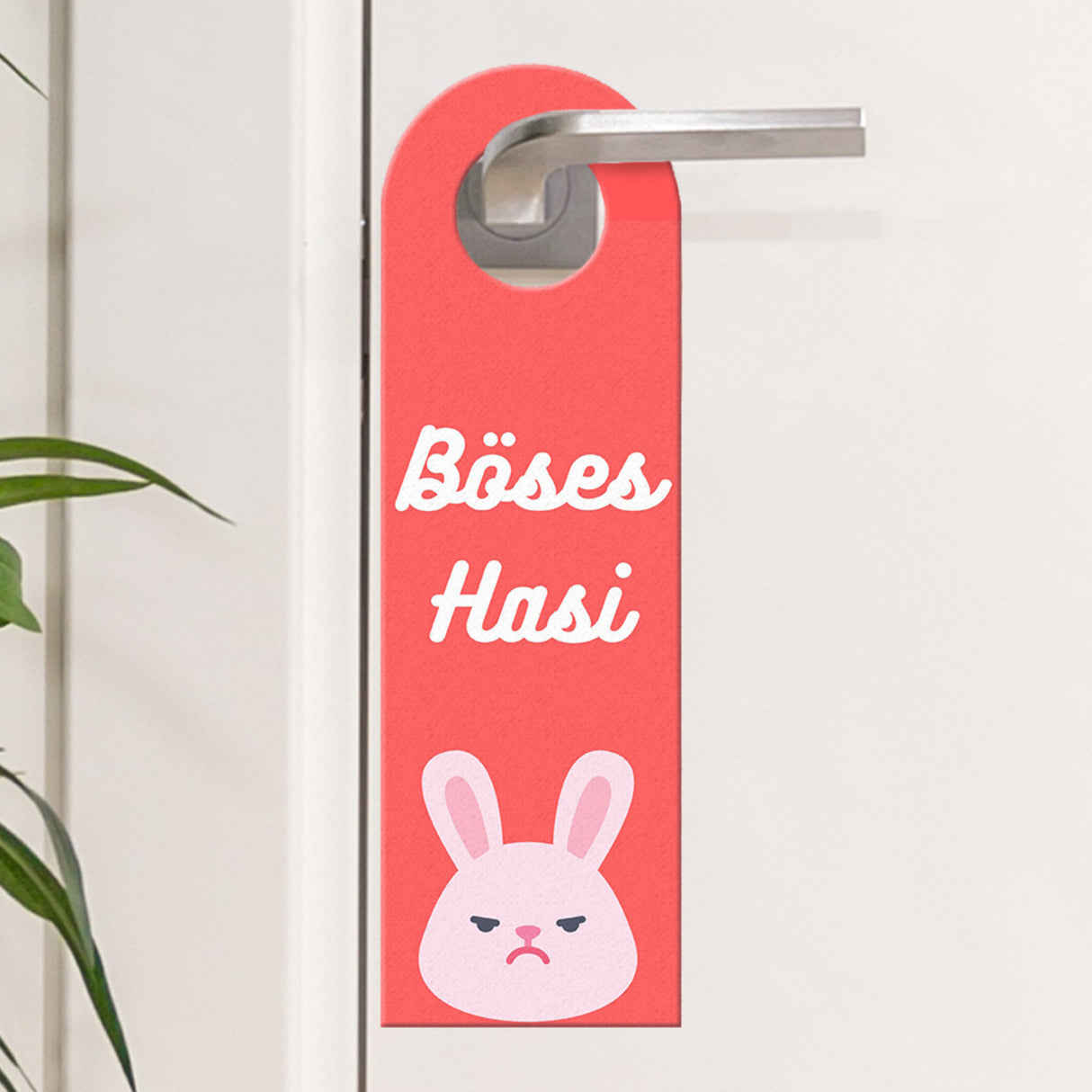 Gutes Hasi - Böses Hasi Hasen Türhänger -grün