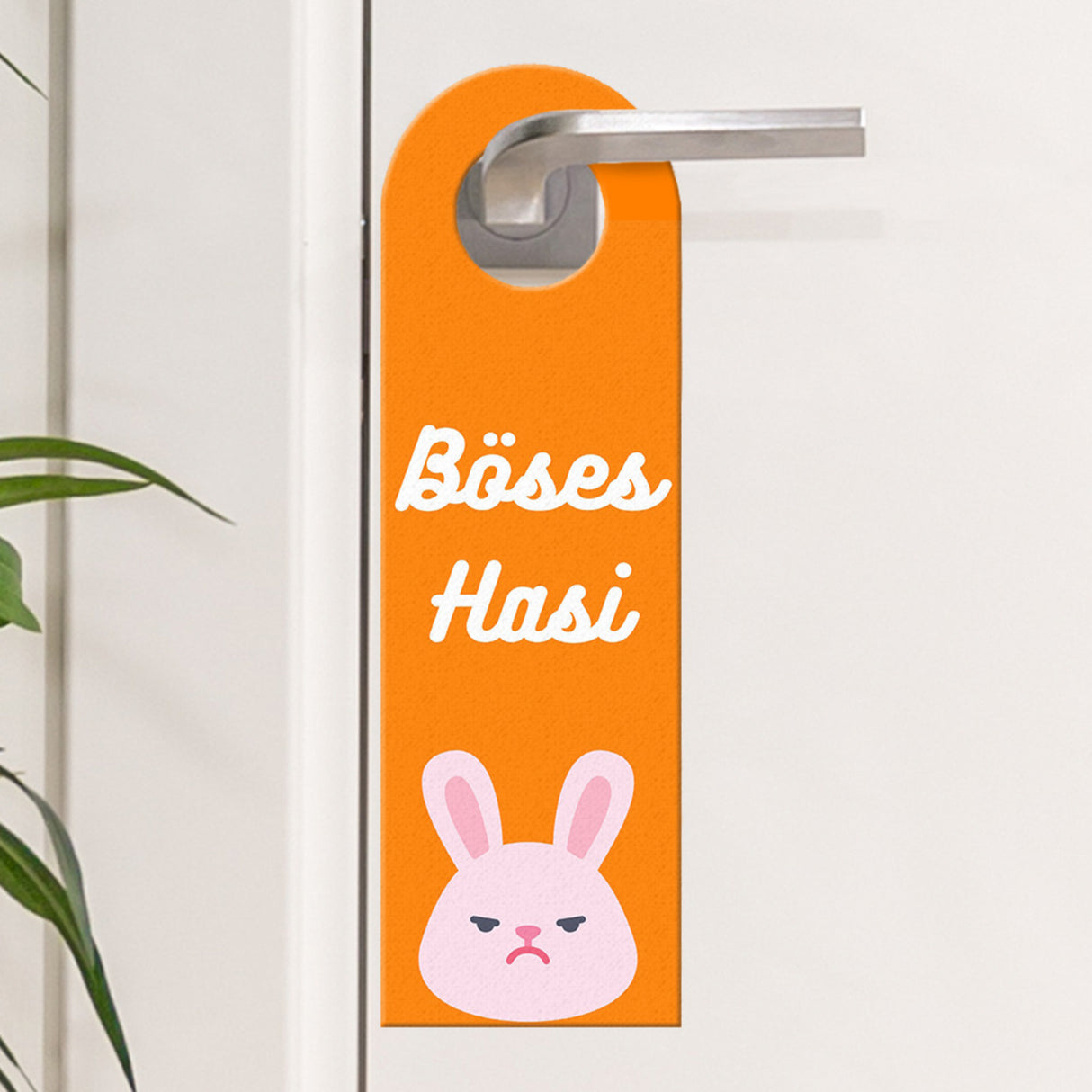 Gutes Hasi - Böses Hasi Hasen Türhänger -grün