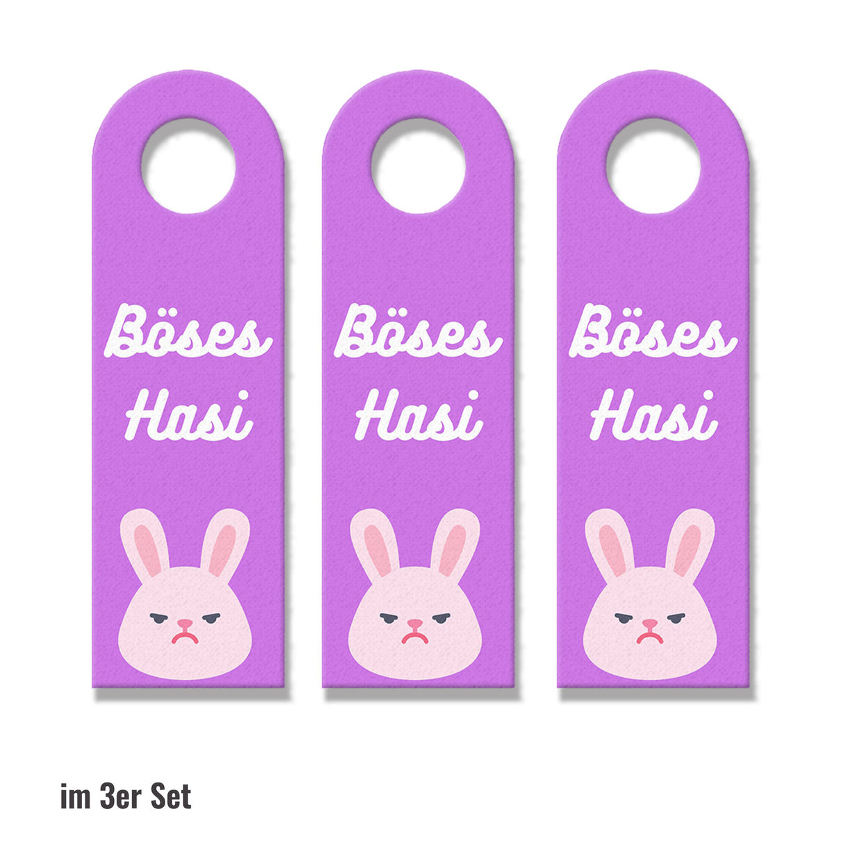 Gutes Hasi - Böses Hasi Hasen Türhänger -grün