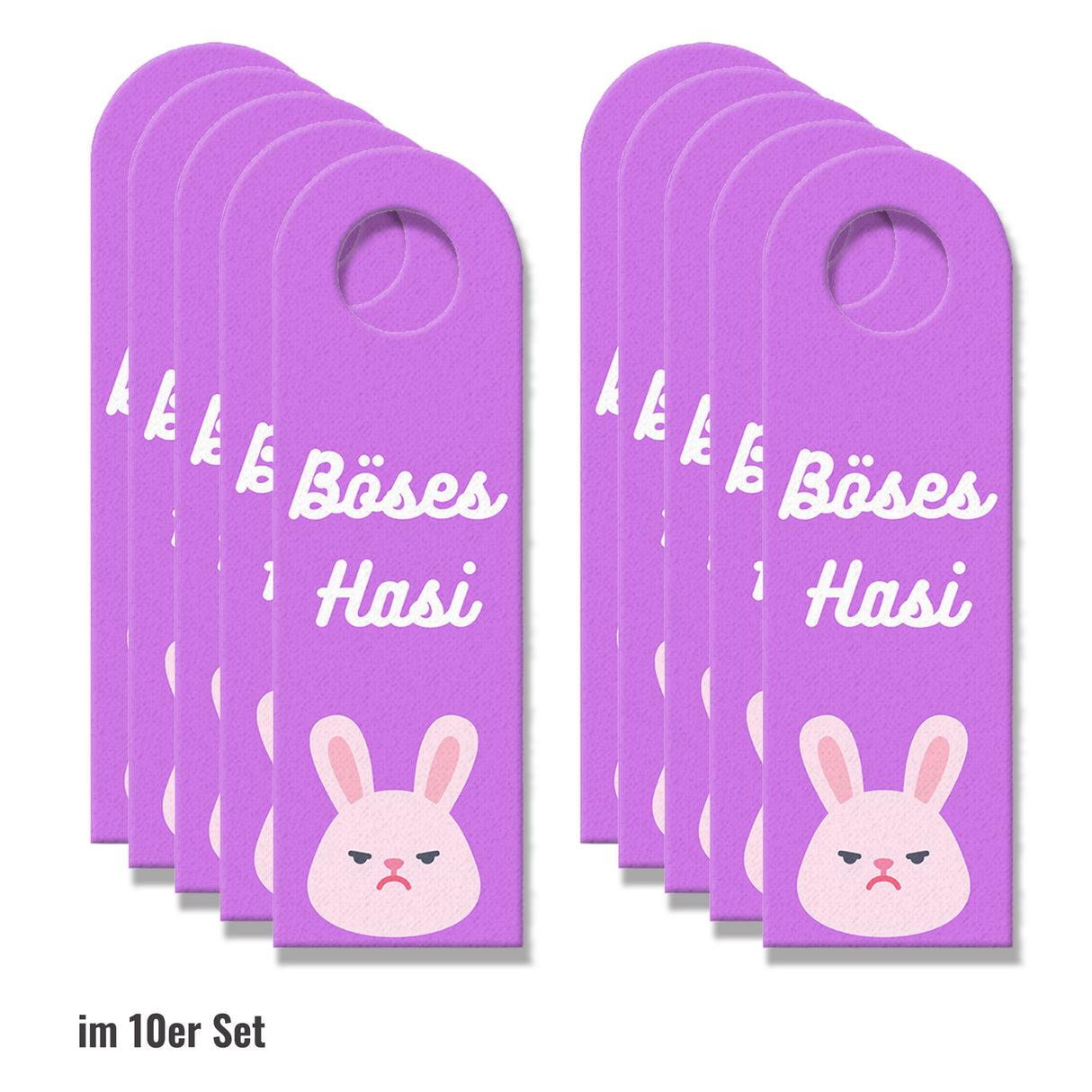 Gutes Hasi - Böses Hasi Hasen Türhänger -grün