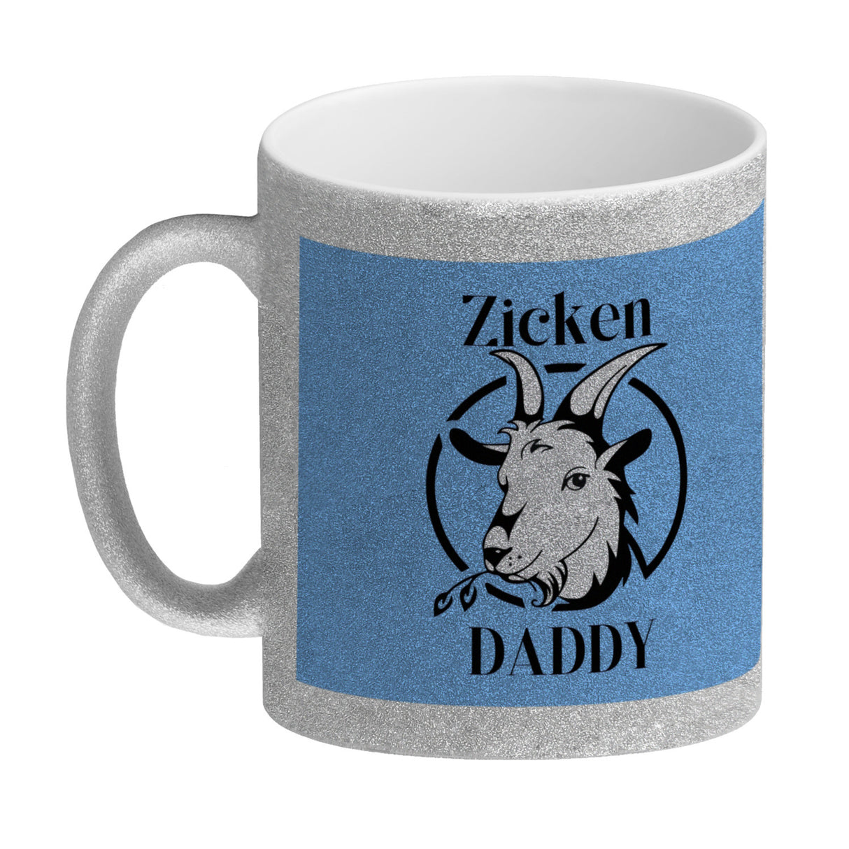 Ziegen Kaffeebecher mit Spruch Zicken DADDY