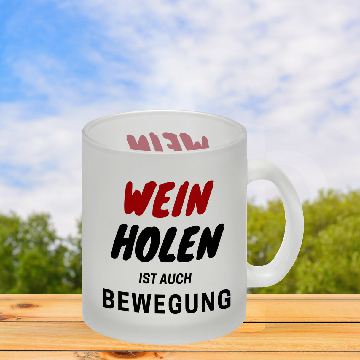 Bier Kaffeebecher mit Spruch - Bier holen ist auch Bewegung