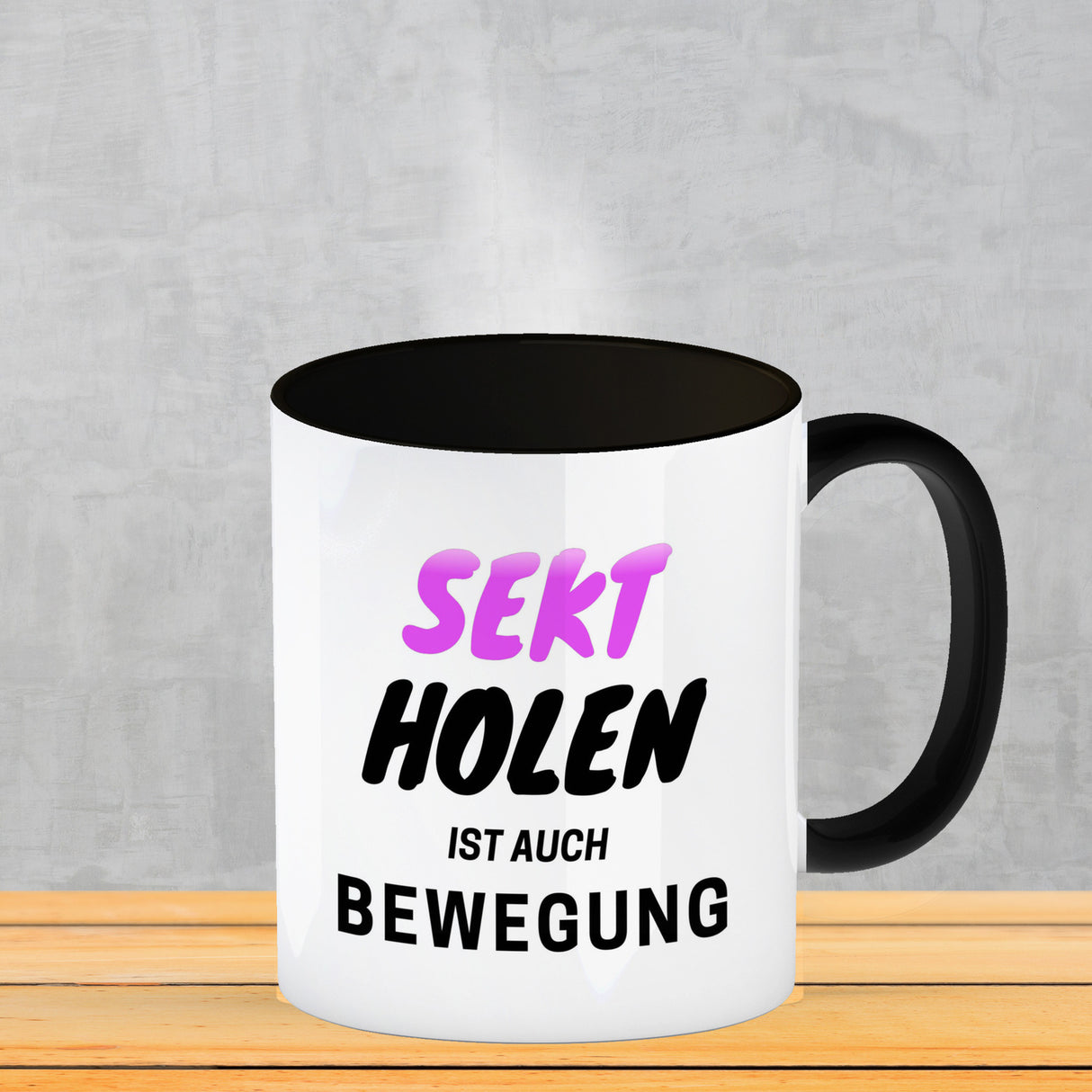 Bier Kaffeebecher mit Spruch - Bier holen ist auch Bewegung