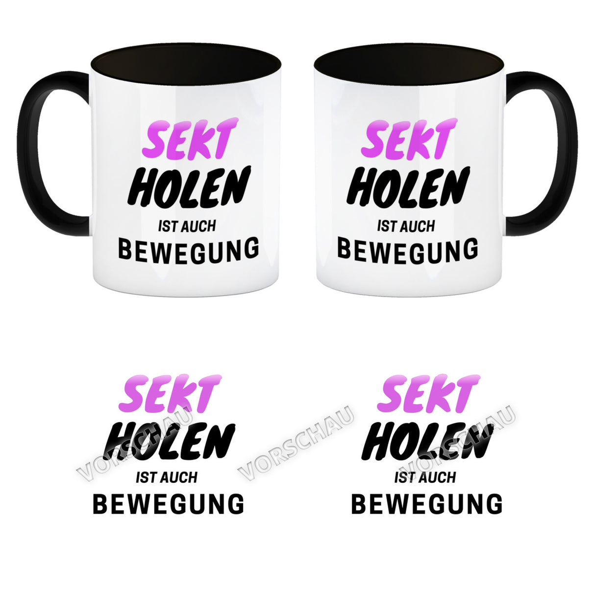 Bier Kaffeebecher mit Spruch - Bier holen ist auch Bewegung