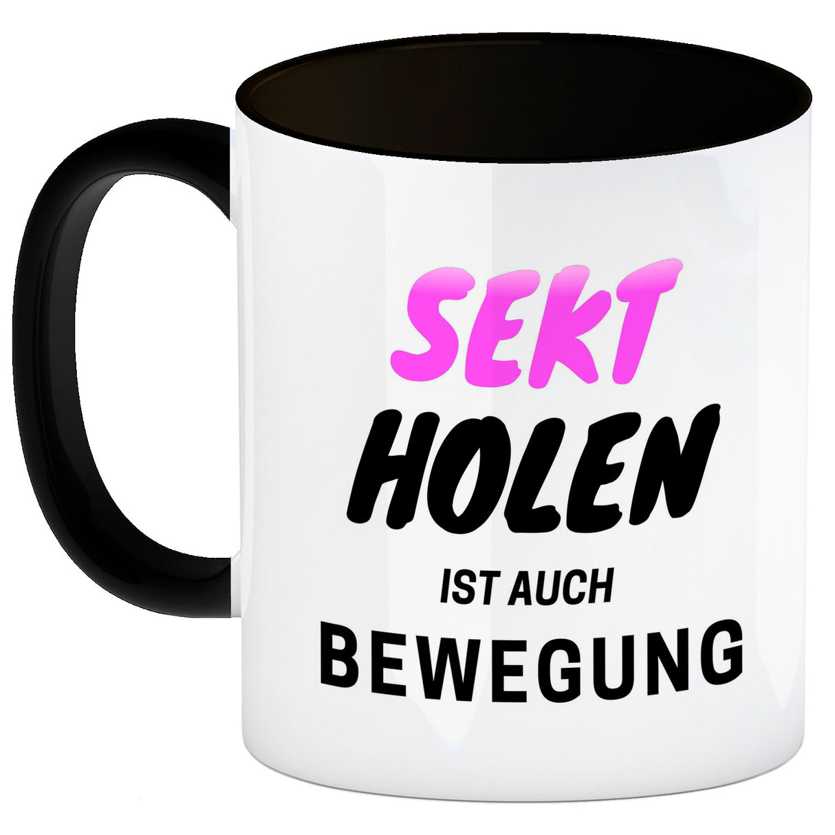 Bier Kaffeebecher mit Spruch - Bier holen ist auch Bewegung