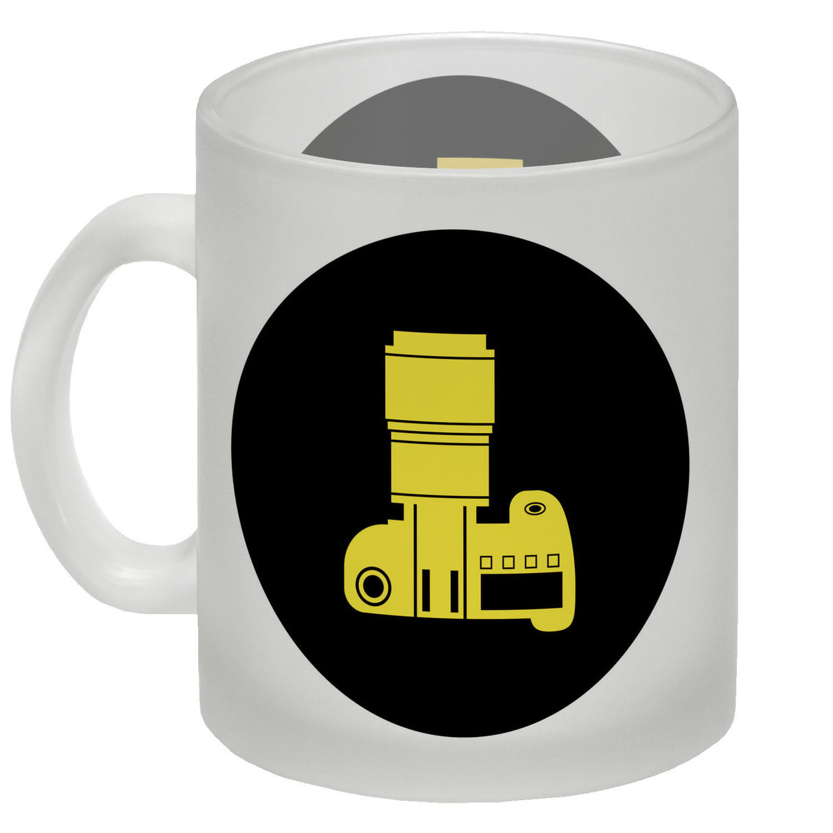 Fotografie Kaffeebecher mit Kamera Motiv