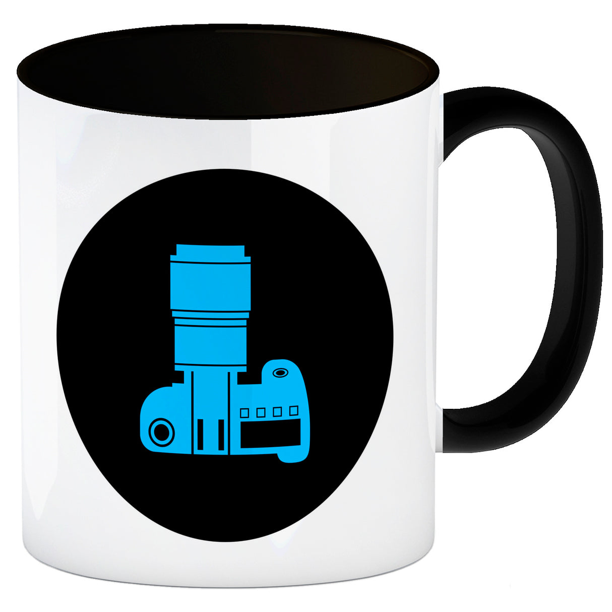 Fotografie Kaffeebecher mit Kamera Motiv
