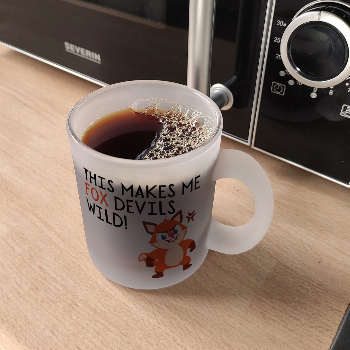 Fuchs Kaffeebecher mit Spruch This makes me fox devils wild