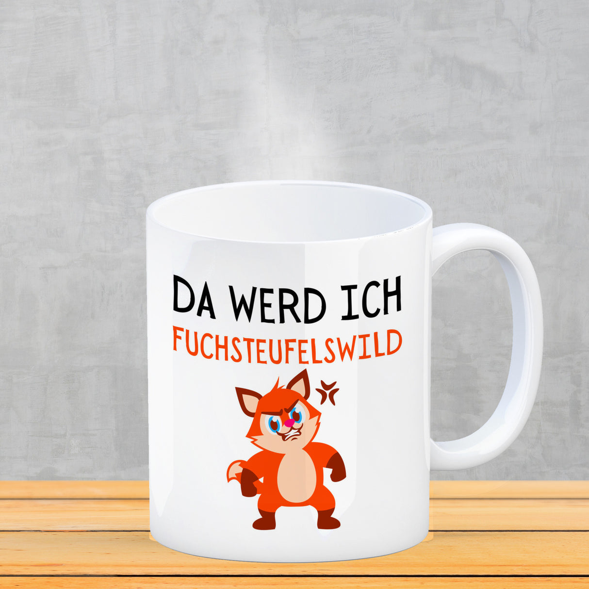 Fuchs Kaffeebecher mit Spruch This makes me fox devils wild