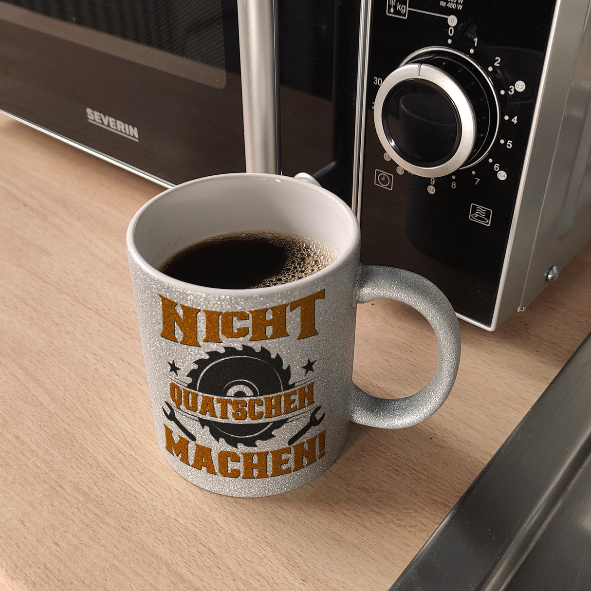 Nicht Quatschen. Machen! Kaffeebecher für Heimwerker