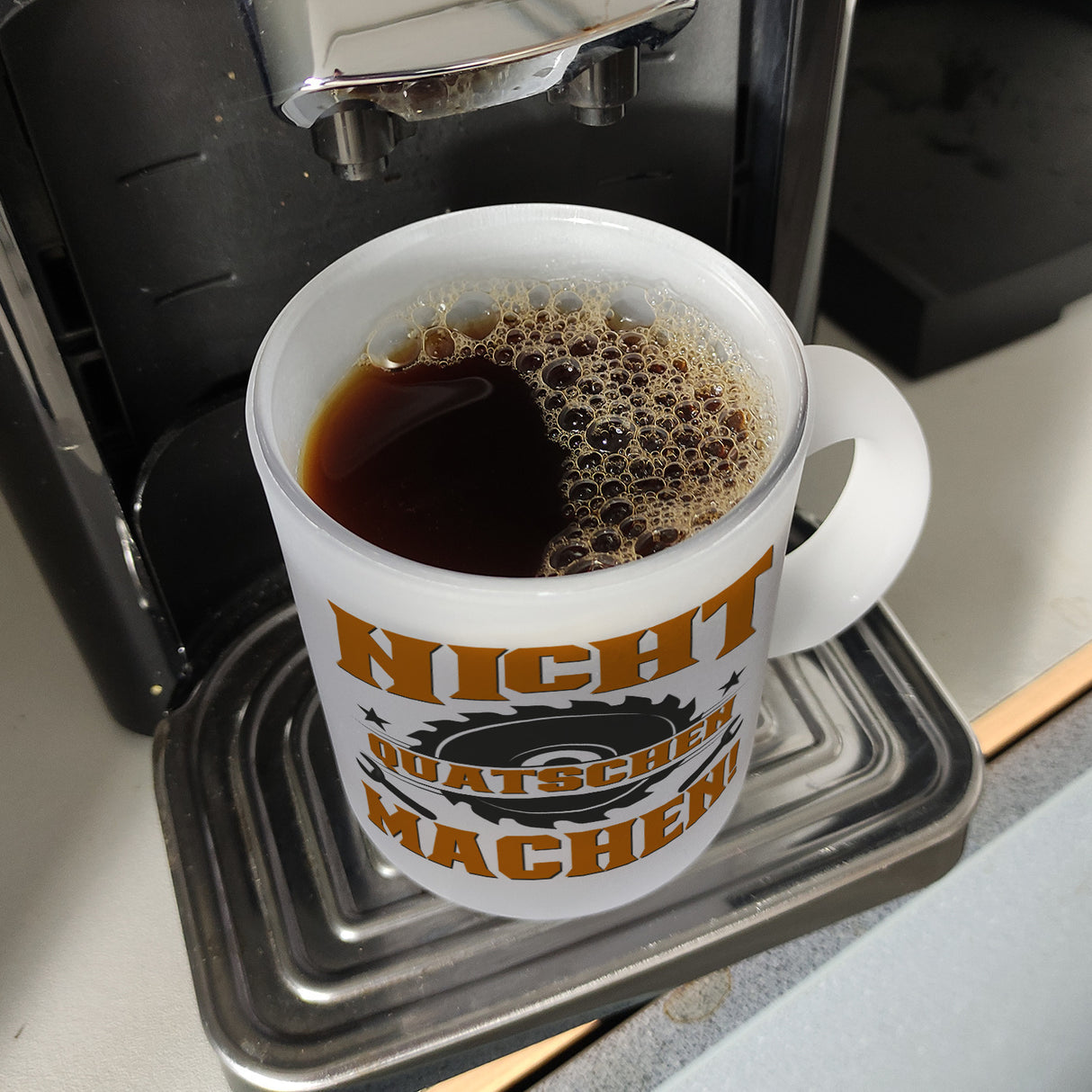 Nicht Quatschen. Machen! Kaffeebecher für Heimwerker