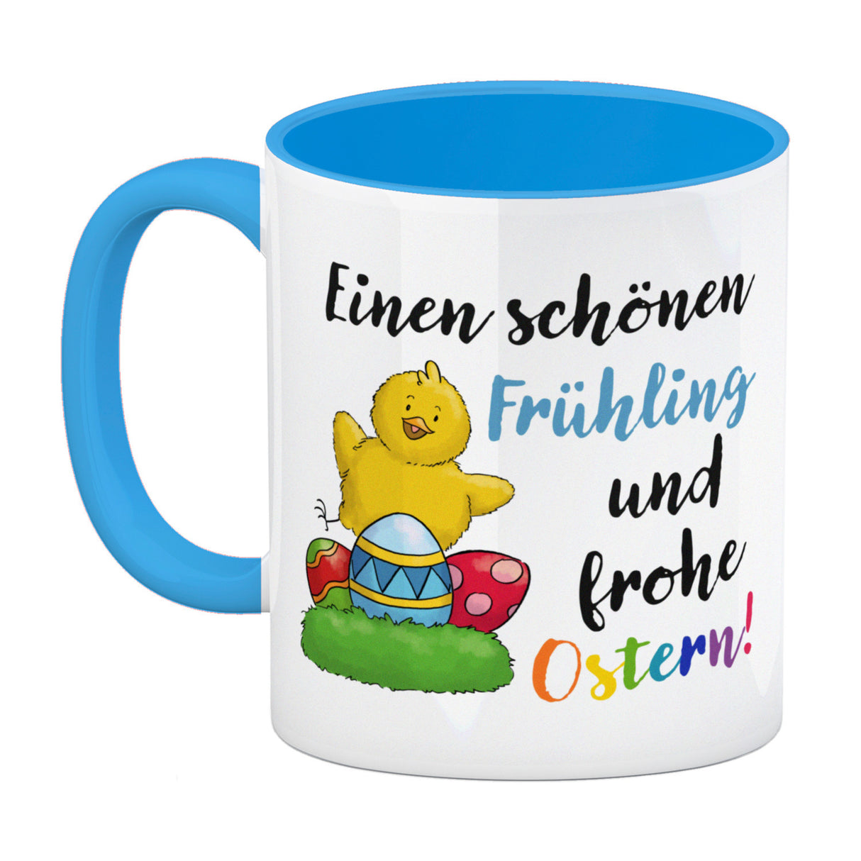 Schönen Frühling und frohe Ostern Kaffeebecher Küken