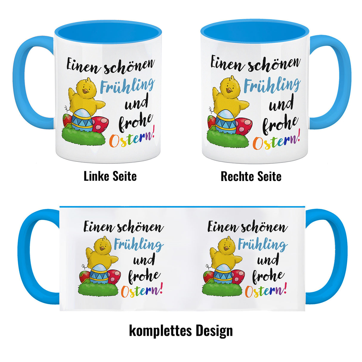 Schönen Frühling und frohe Ostern Kaffeebecher Küken
