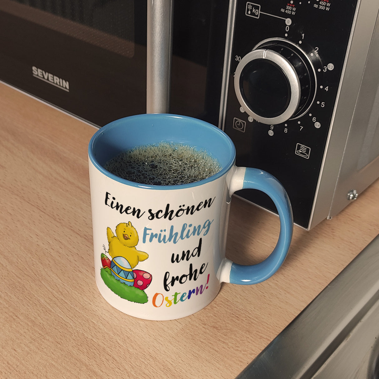 Schönen Frühling und frohe Ostern Kaffeebecher Küken
