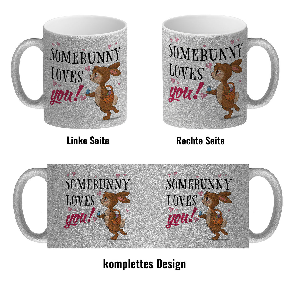 Somebunny loves you Kaffeebecher mit süßem Osterhasen