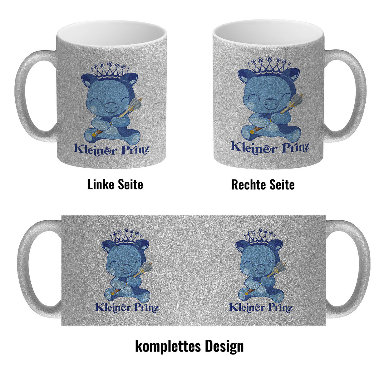 Kleiner Prinz Kaffeebecher mit niedlichem Schweinchen