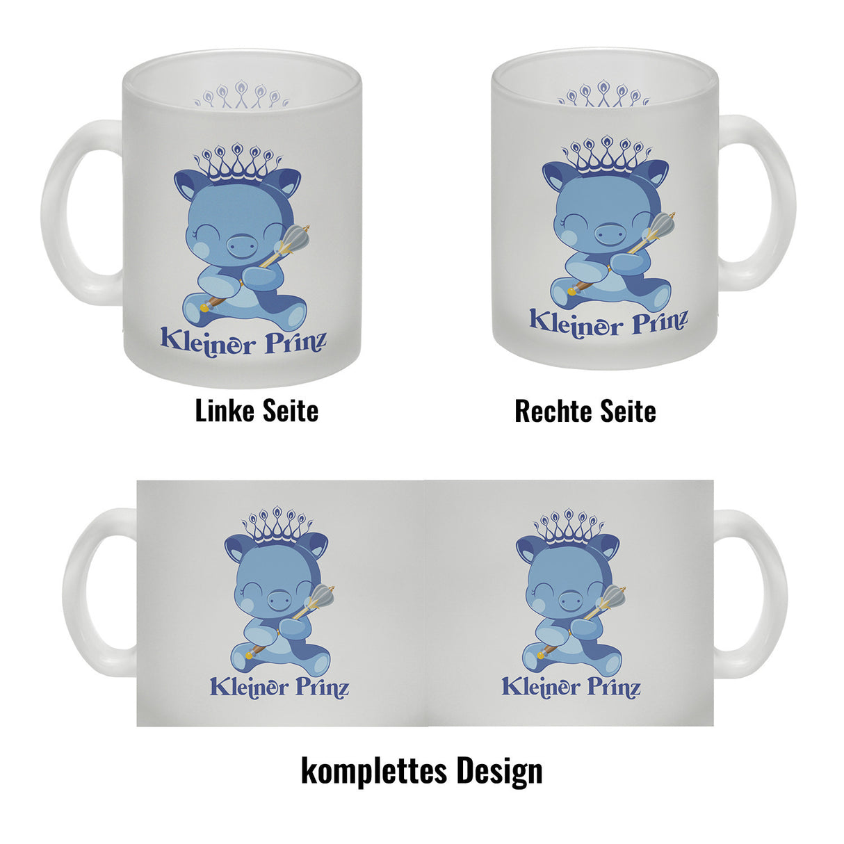 Kleiner Prinz Kaffeebecher mit niedlichem Schweinchen