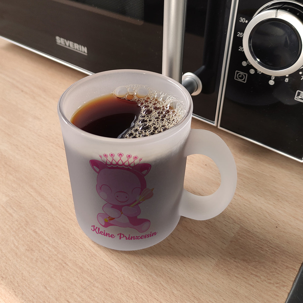 Kleine Prinzessin Kaffeebecher mit niedlichem Schweinchen