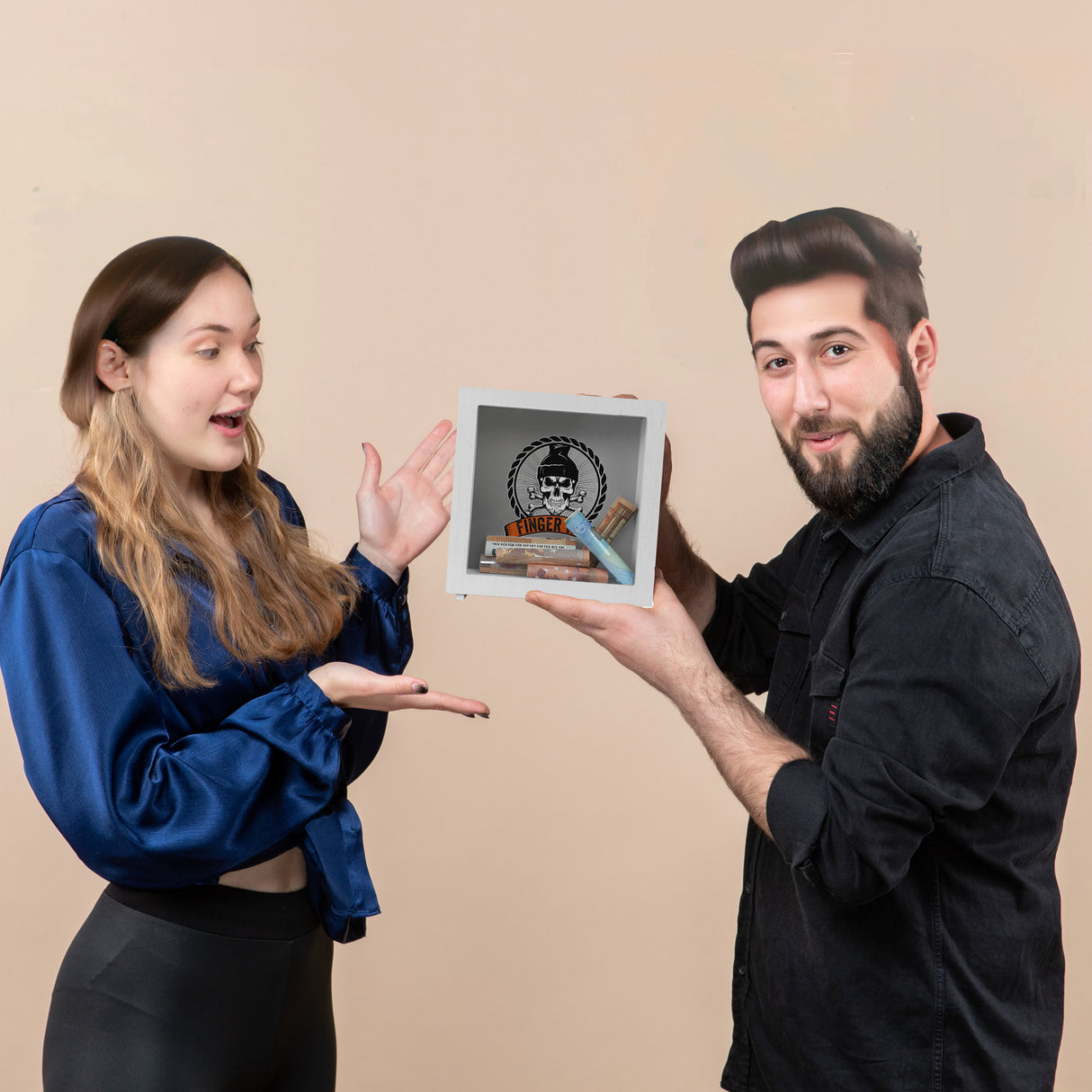 Totenkopf Finger Weg Spardose