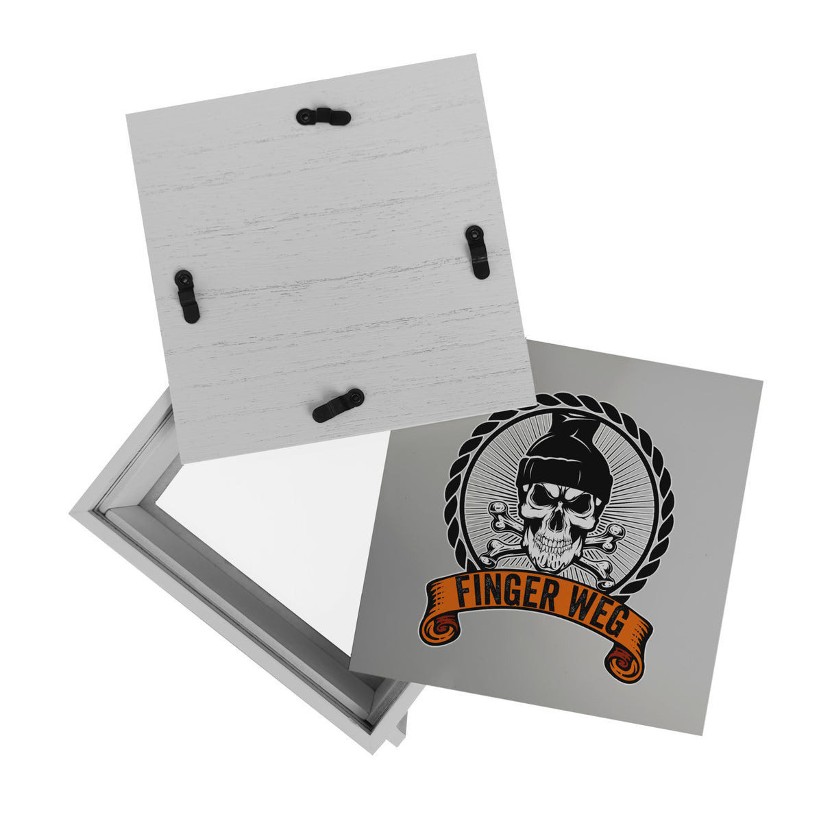 Totenkopf Finger Weg Spardose