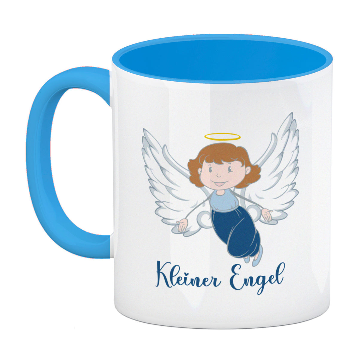 Kleiner Engel Kaffeebecher mit niedlichem Schutzengel