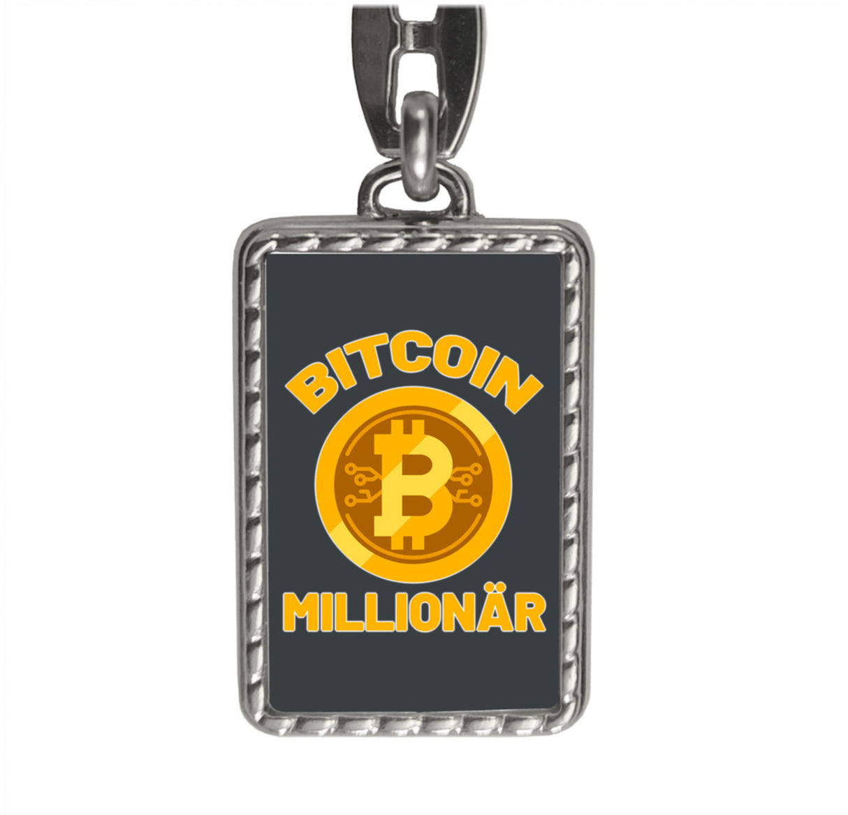 Bitcoin Millionär Kryptowährung Schlüsselanhänger