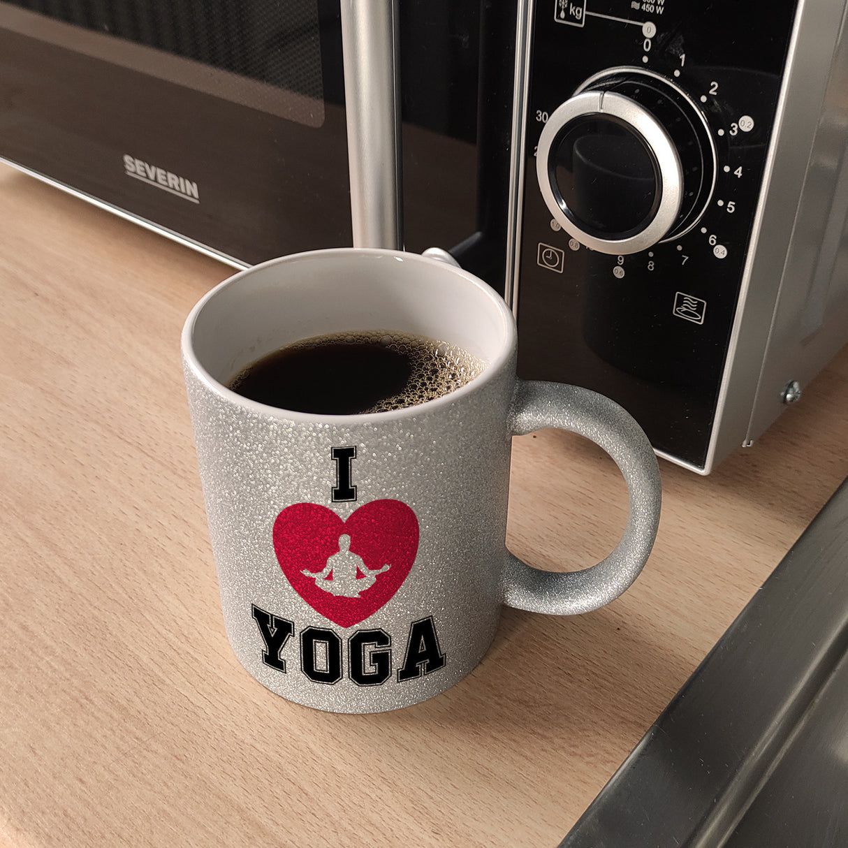 I love Yoga Kaffeebecher für Yogalehrer