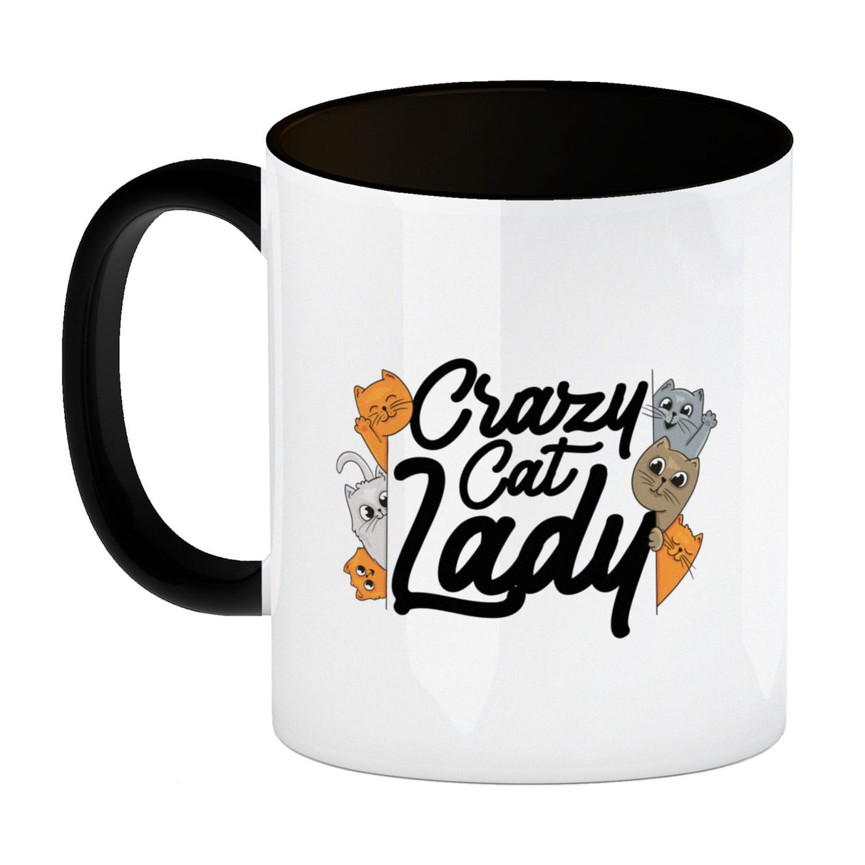 Katzen Kaffeebecher Crazy Cat Lady