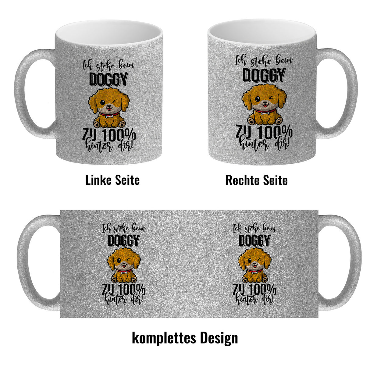 Doggy Style Kaffeebecher Ich stehe beim Doggy zu 100 % hinter dir