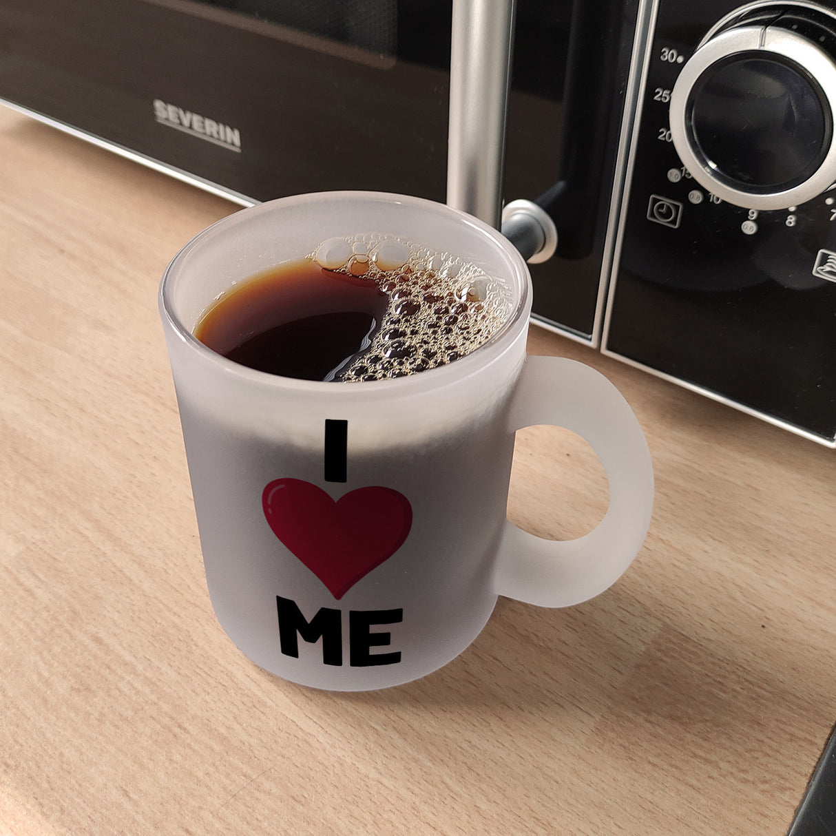I love me Herz Kaffeebecher für Selbstverliebte