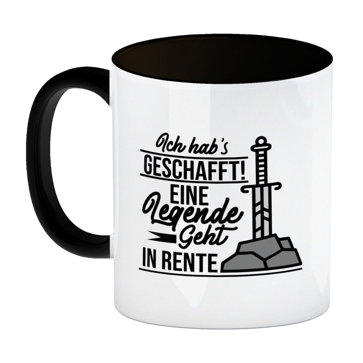 Rentner Kaffeebecher Ich habs geschafft Eine Legende geht in Rente
