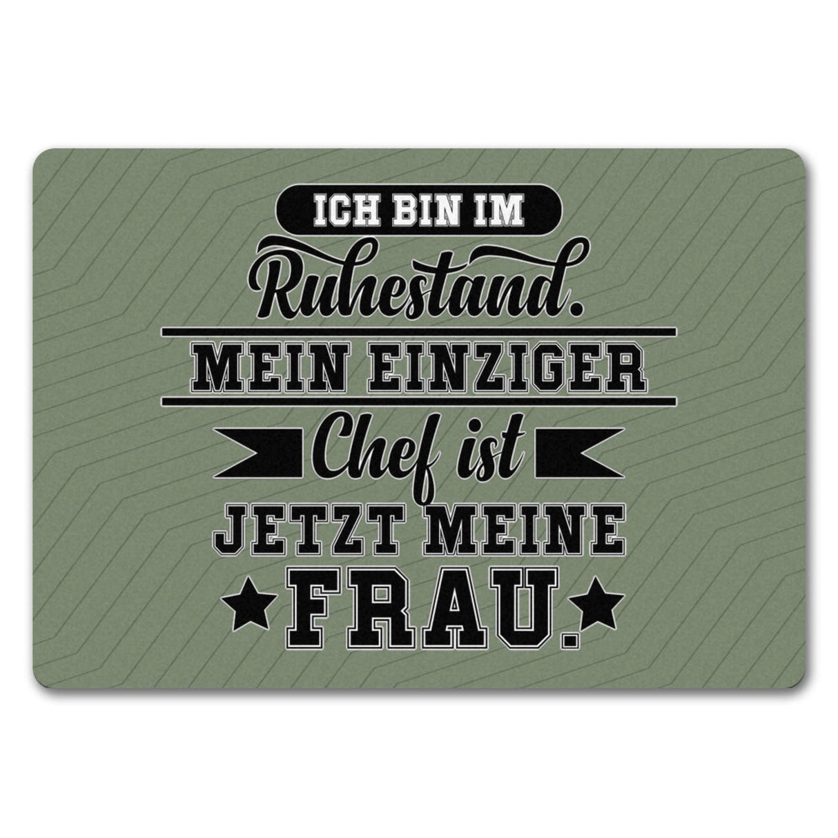 Rente Fußmatte in 35x50 cm ein dekorativer Fußabtreter für deine Wohnungstür