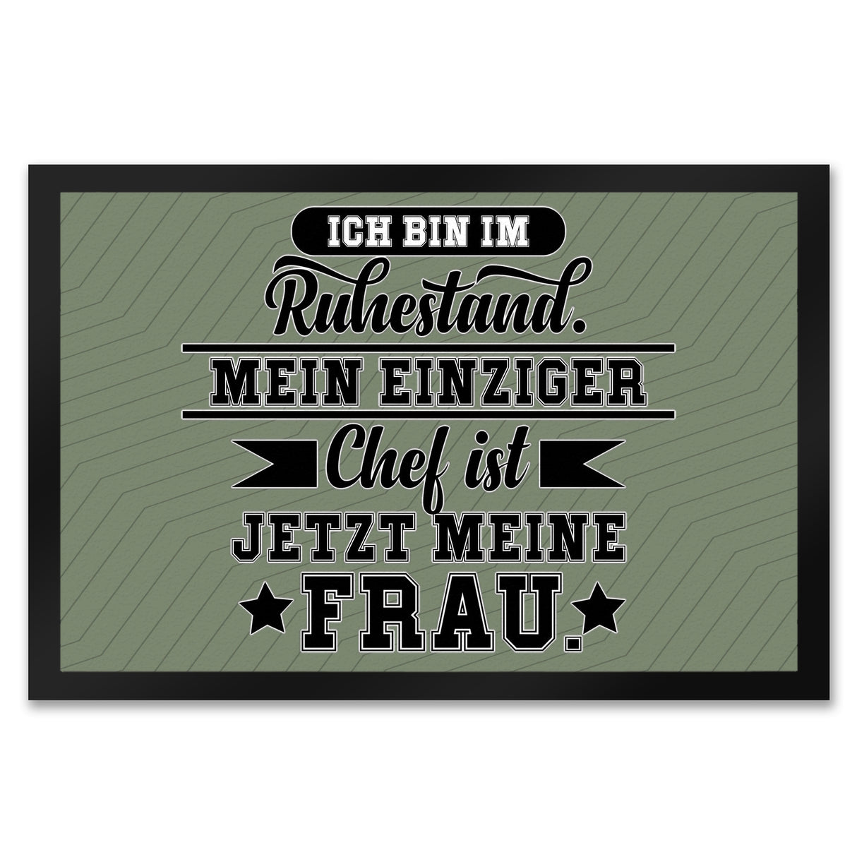 Rente Fußmatte in 35x50 cm ein dekorativer Fußabtreter für deine Wohnungstür