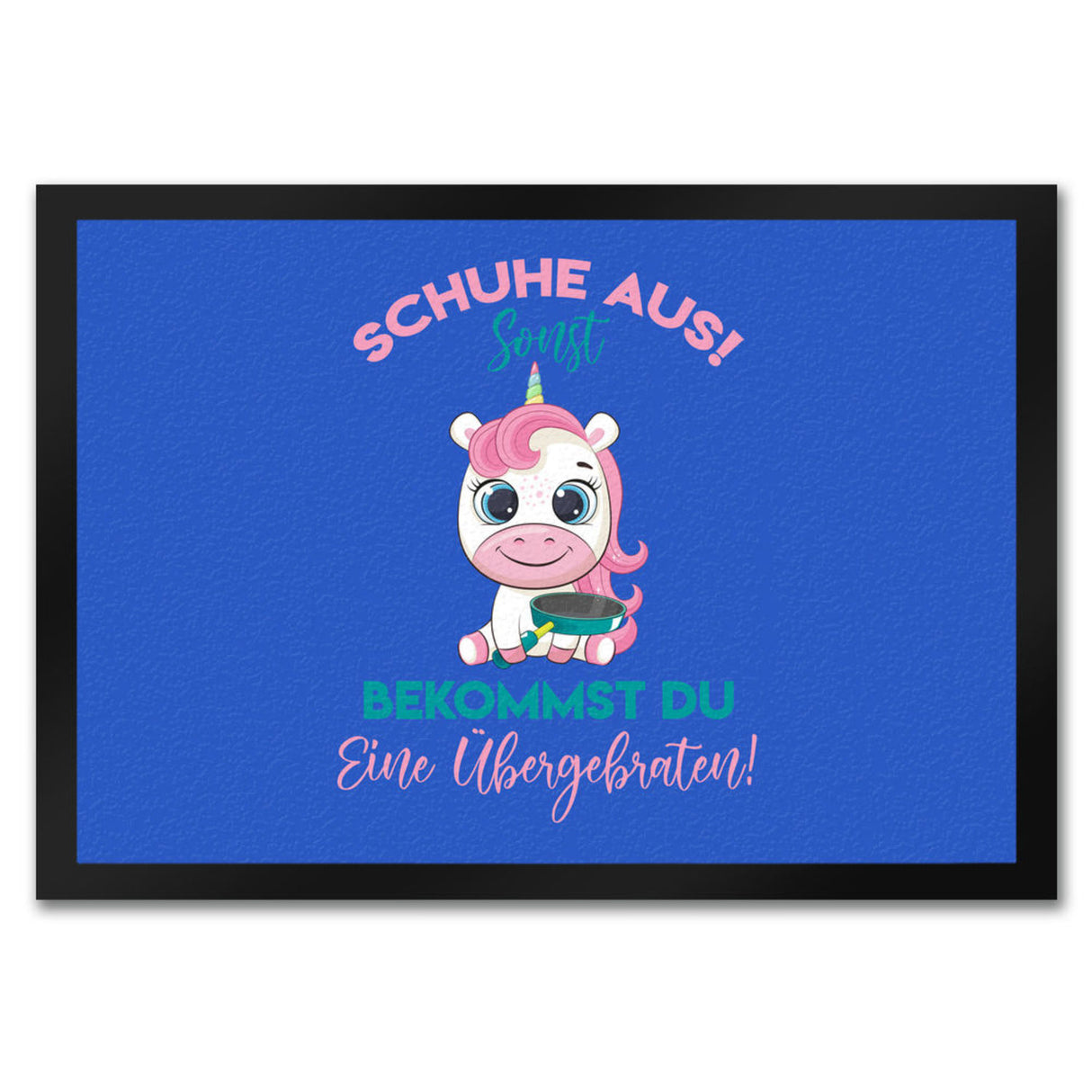 Schuhe aus Einhorn Fußmatte in 35x50 cm Du bekommst eine Übergebraten in lila