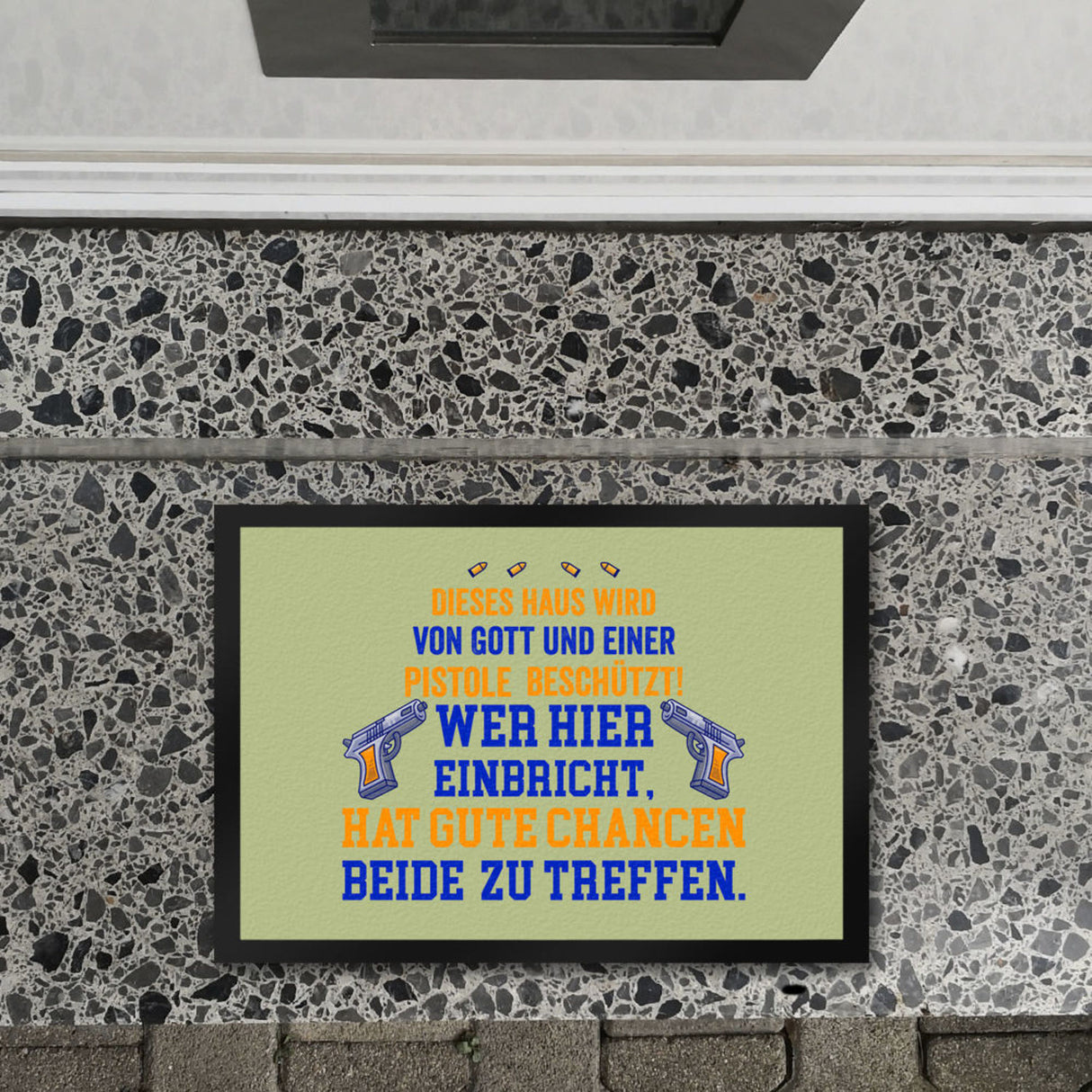 Hausbeschützer Fußmatte in 35x50 cm mit Spruch