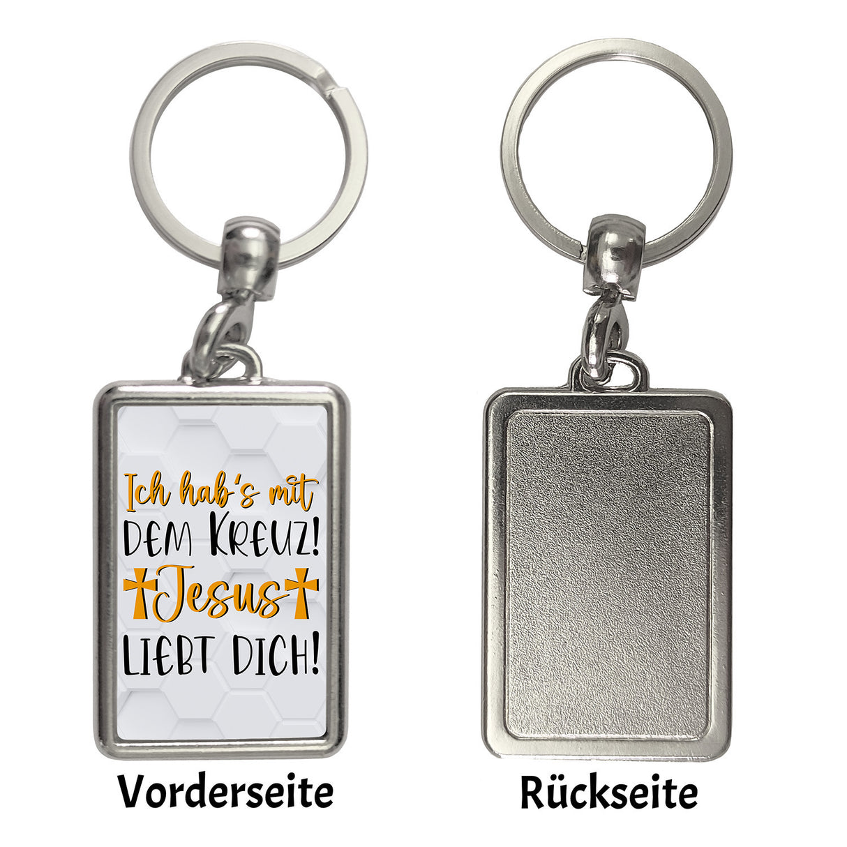 Jesus liebt dich Schlüsselanhänger Ich habs mit dem Kreuz
