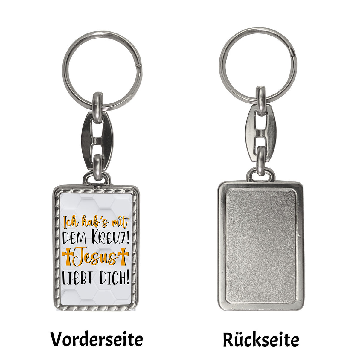 Jesus liebt dich Schlüsselanhänger Ich habs mit dem Kreuz