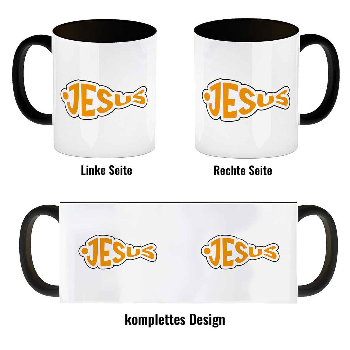 Jesus-Fisch Kaffeebecher für Gläubige