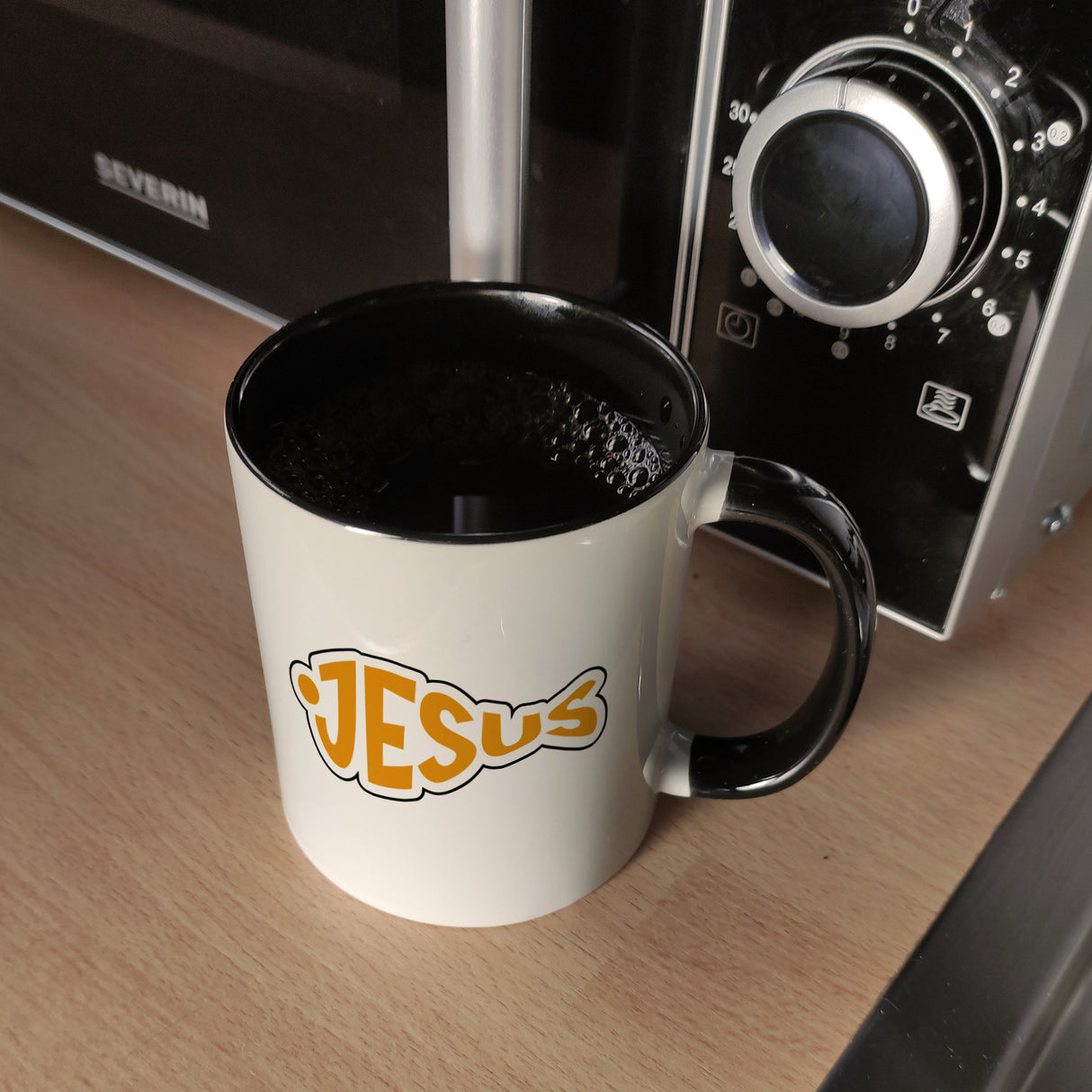 Jesus-Fisch Kaffeebecher für Gläubige