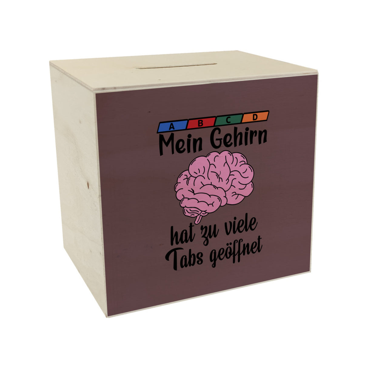 Überforderung Spardose in türkis Mein Gehirn hat zu viele Tabs geöffnet