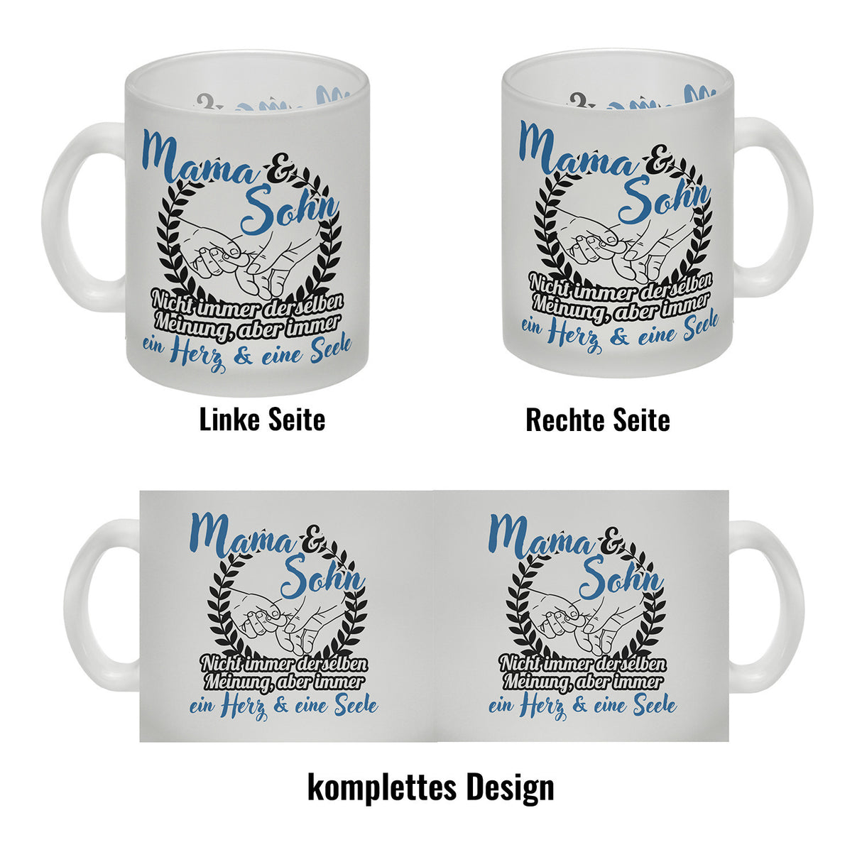 Mama und Sohn - ein Herz & eine Seele Kaffeebecher