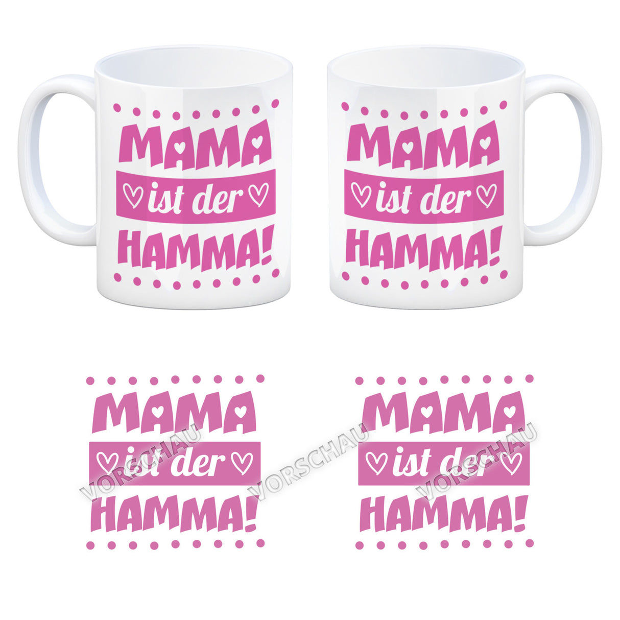 Mama ist der Hamma Kaffeebecher zum Muttertag