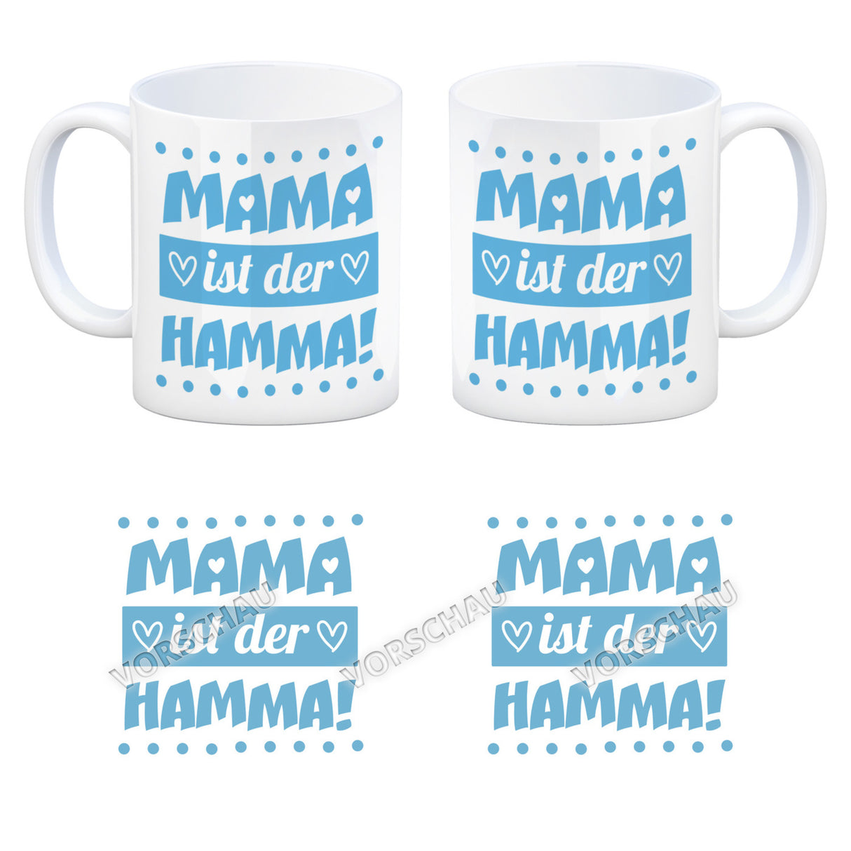 Mama ist der Hamma Kaffeebecher zum Muttertag