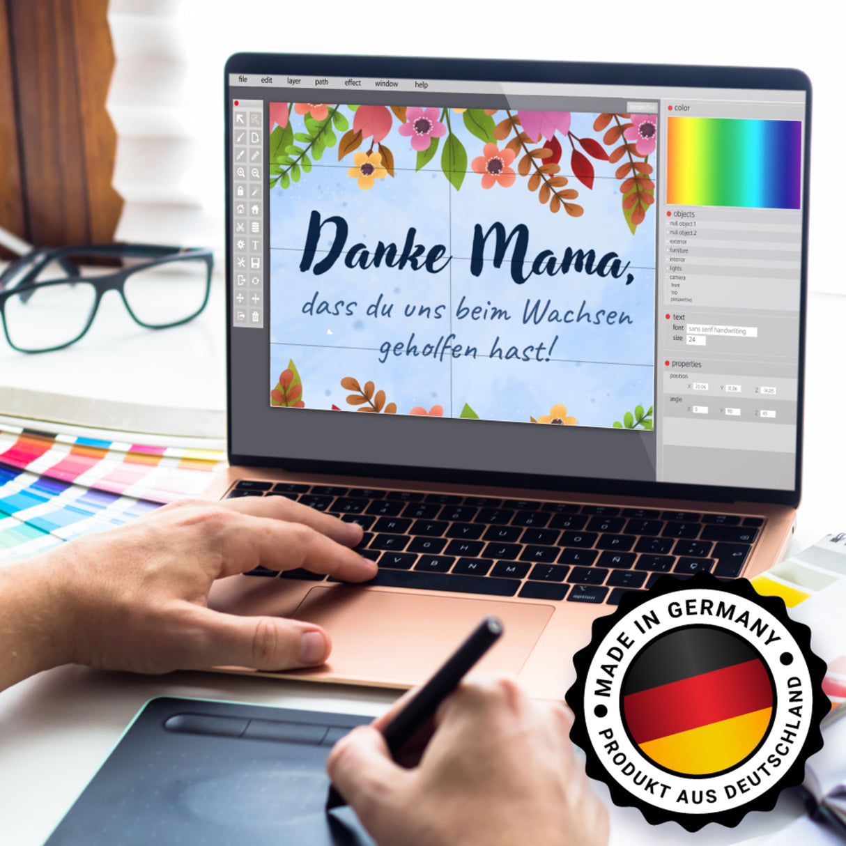 Danke Mama, dass du mir beim Wachsen geholfen hast! Spardose
