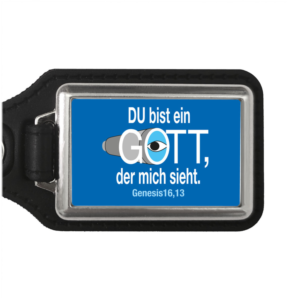 Du bist ein Gott, der mich sieht. Schlüsselanhänger mit Bibel Zitat