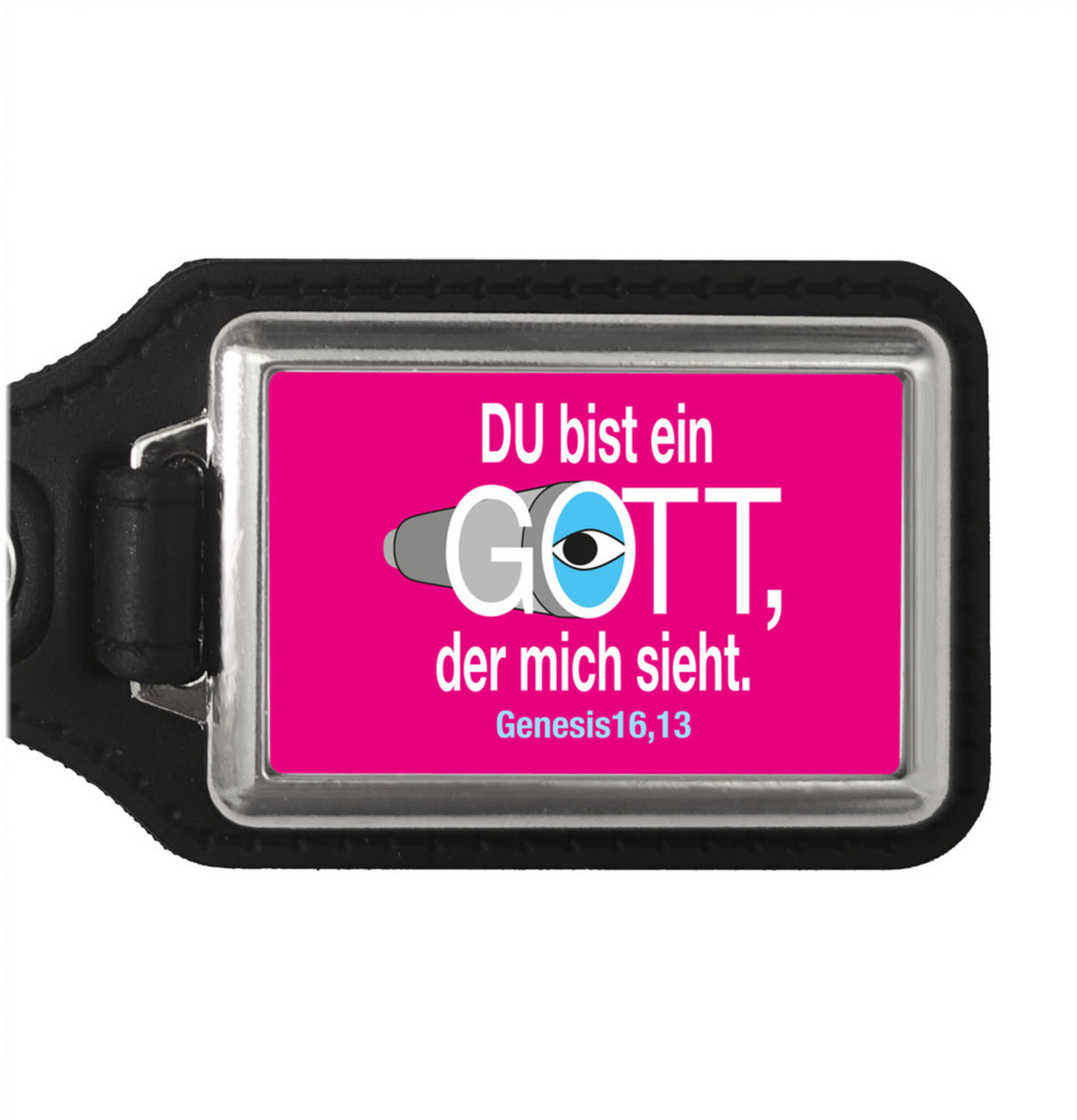 Du bist ein Gott, der mich sieht. Schlüsselanhänger mit Bibel Zitat