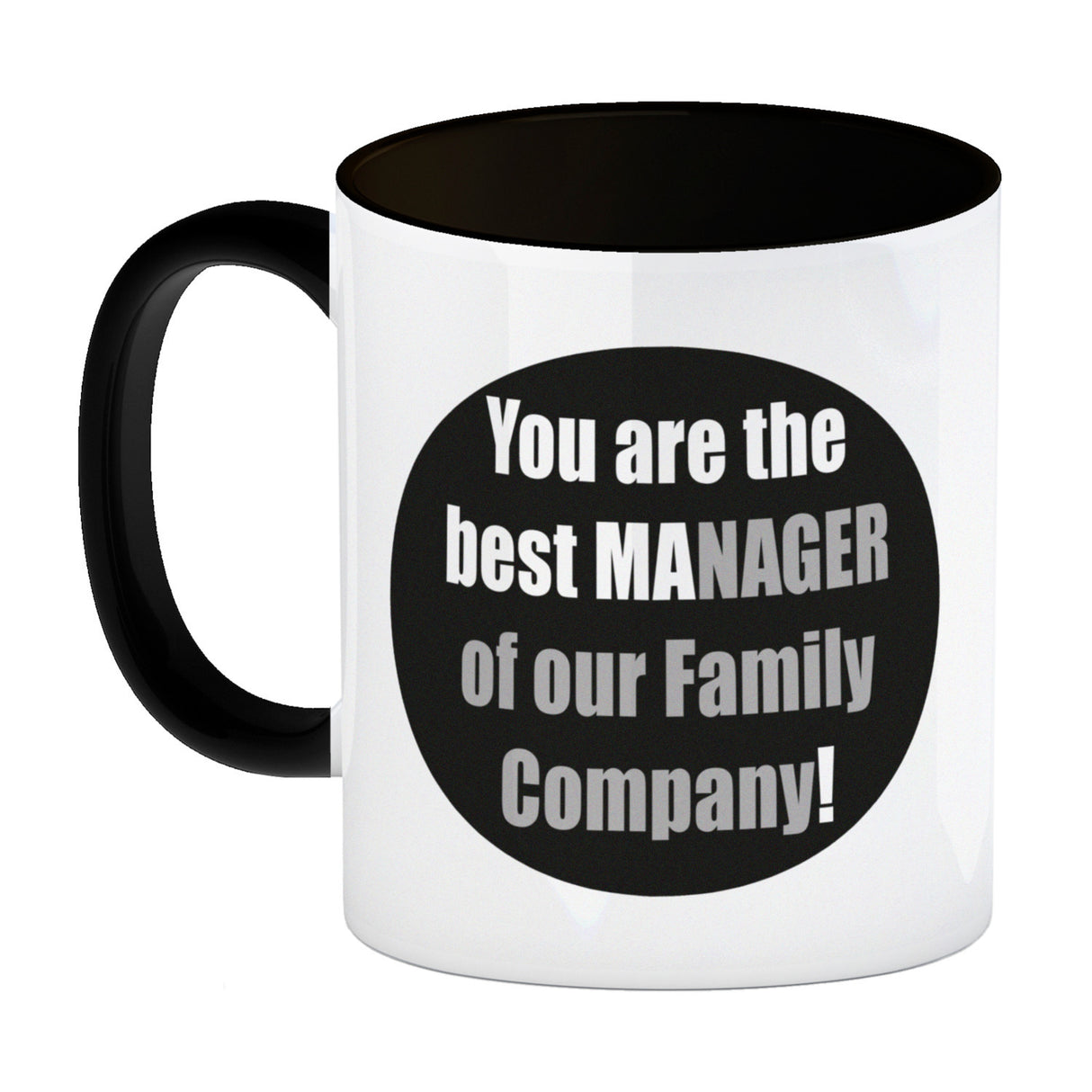 Manager of our Family Kaffeebecher mit Spruch für Mama zum Muttertag